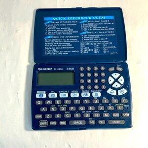 Personal Assistant/Vintage Electronic Organizer from Sharp Model EL-6800 34KB